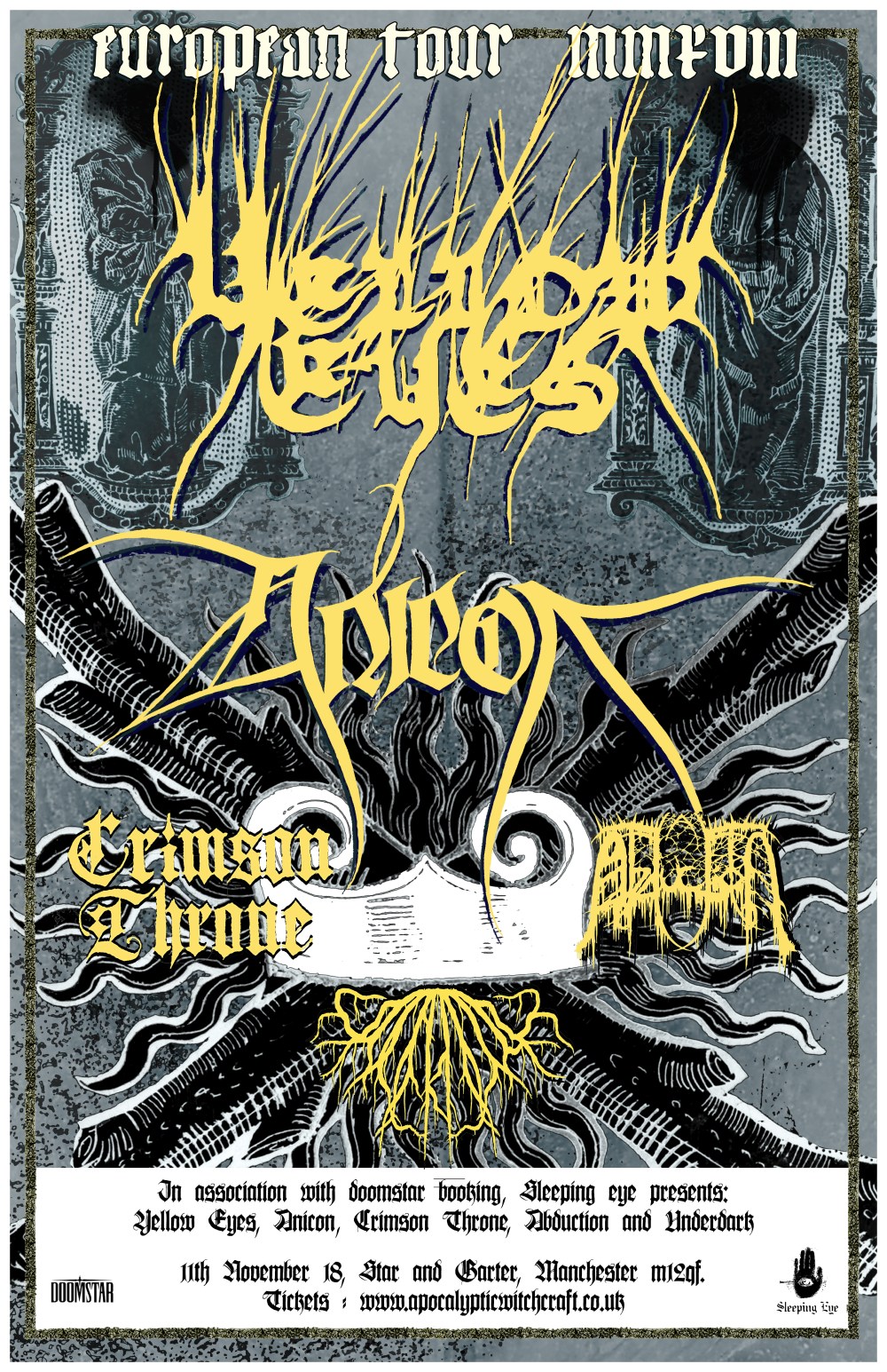 November 11th Yellow Eyes flyer